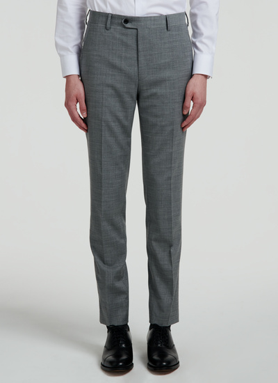 Men's trousers light grey virgin wool Fursac - 22EP3VOXA-VC25/29