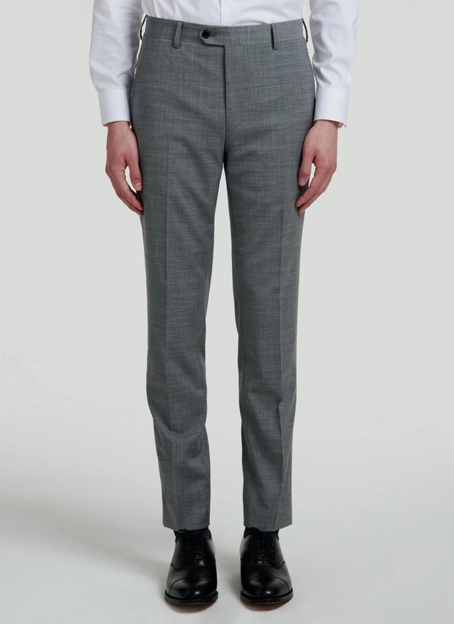 Men's trousers light grey virgin wool Fursac - P3VOXA-VC25-29