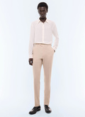 Slim-fit flannel suit trousers - P3LOXA-LC17-A003