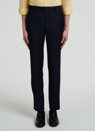 Men's trousers navy blue virgin wool Fursac - 22EP3VOXA-VC05/30