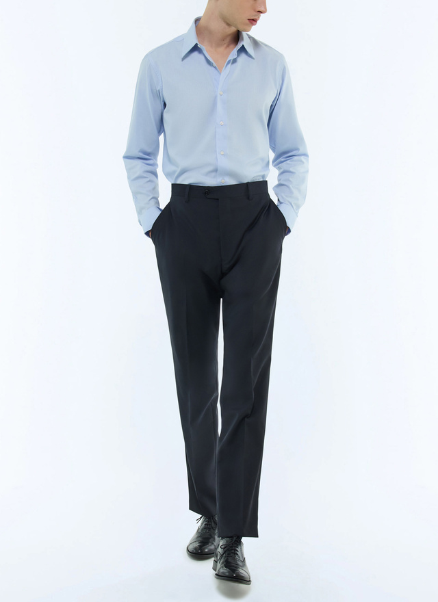 Men's navy blue trousers Fursac - P3EVIP-EC34-D030