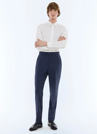 Men's navy blue trousers Fursac - P3EVIP-EC35-D030