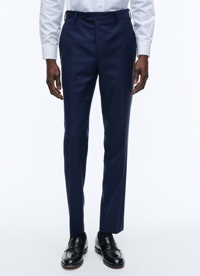 Men's trousers navy blue virgin wool Fursac - P3VOXA-AC02-30