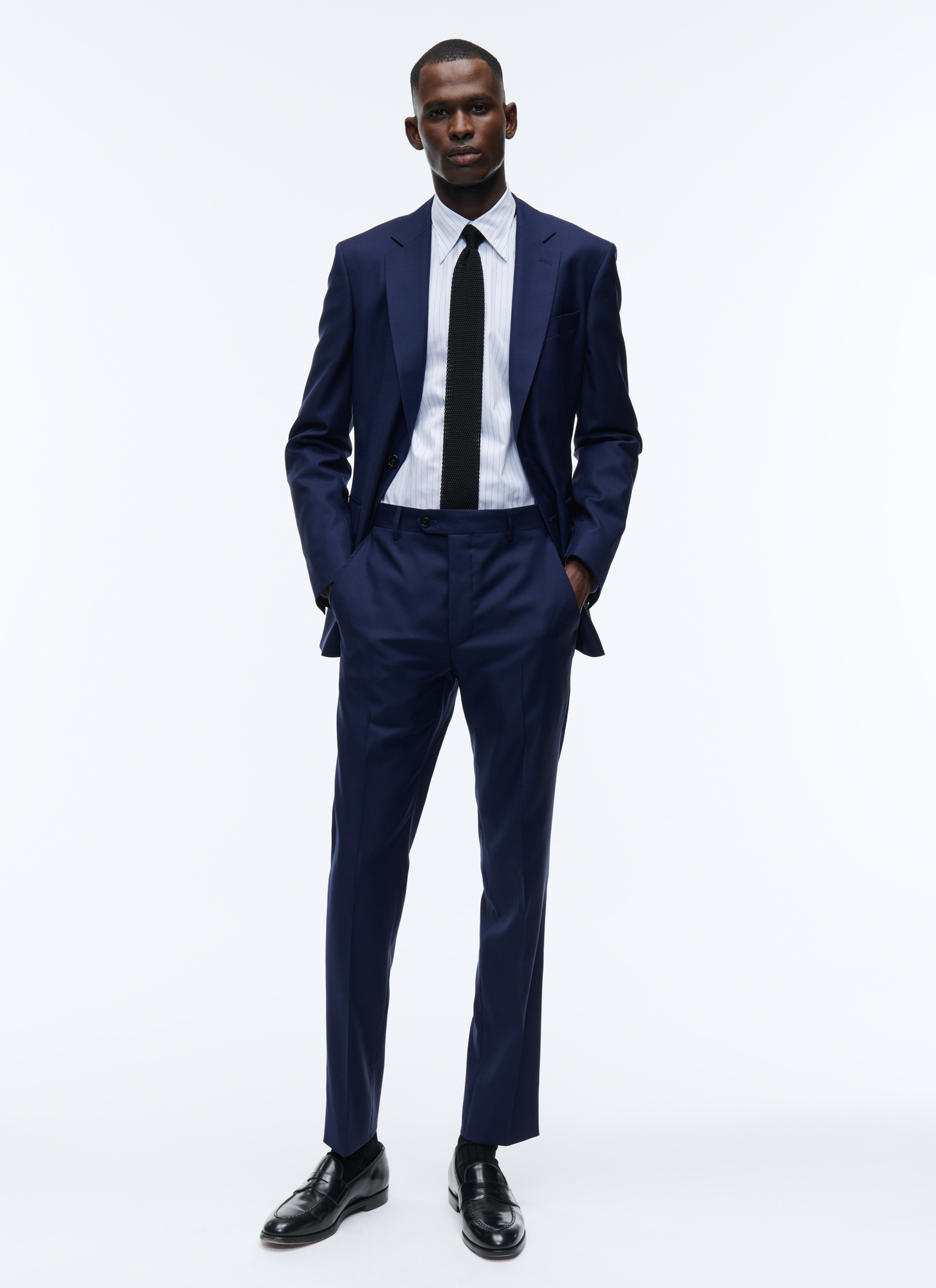 Men's navy blue trousers Fursac - P3VOXA-AC02-30