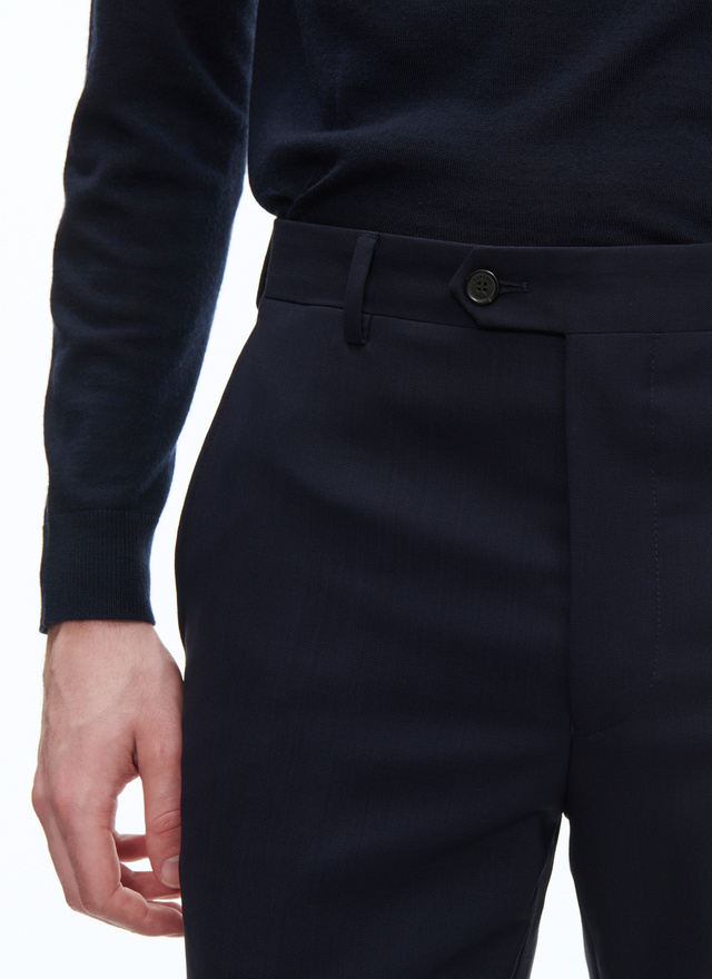 Textured Formal Navy Blue Men Trouser, Regular Fit at Rs 320 in Bhilwara