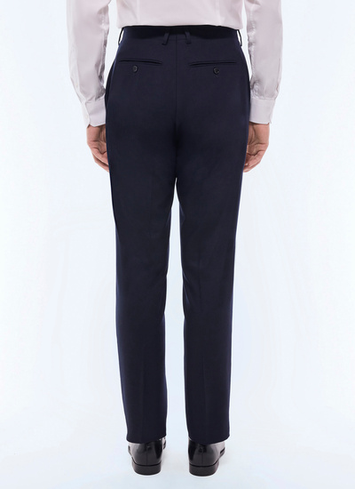 Men's certified virgin wool flannel trousers Fursac - P3VOXA-EC29-D030