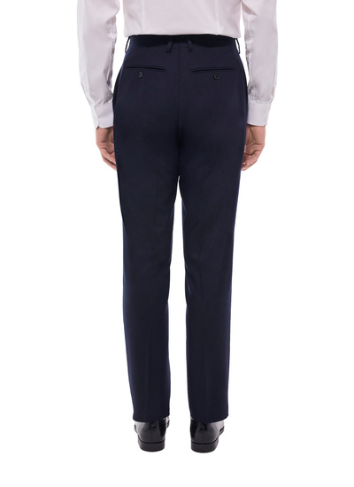Men's certified virgin wool flannel trousers Fursac - P3VOXA-EC29-D030