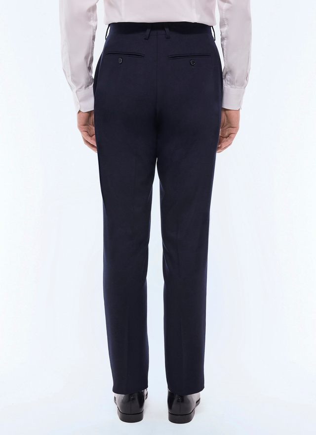 Men's certified virgin wool flannel trousers Fursac - P3VOXA-EC29-D030