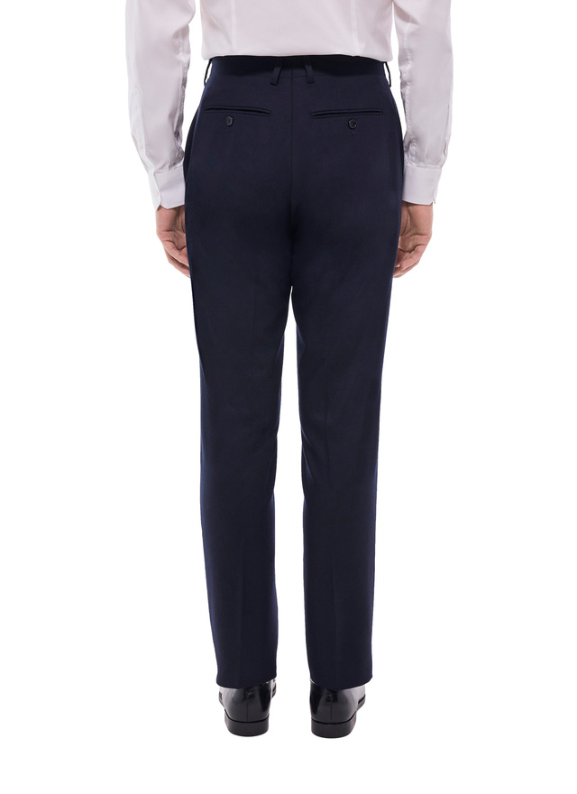 Men's certified virgin wool flannel trousers Fursac - P3VOXA-EC29-D030