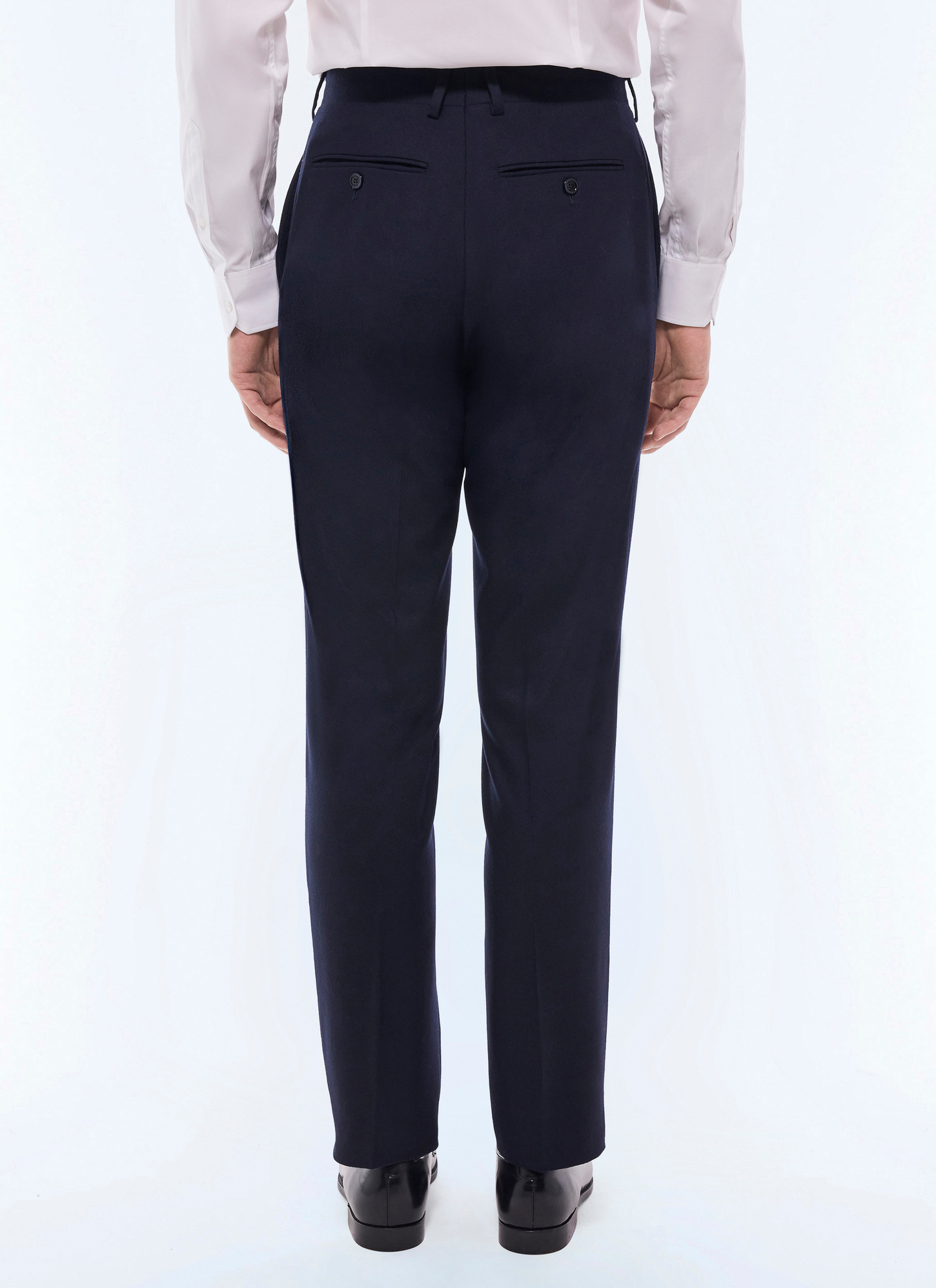 Men's certified virgin wool flannel trousers Fursac - P3VOXA-EC29-D030