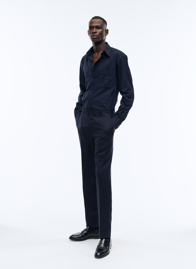Men's navy blue trousers Fursac - P3VOXA-E614-30
