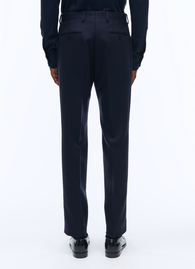 Men's virgin wool flannel trousers Fursac - P3VOXA-E614-30