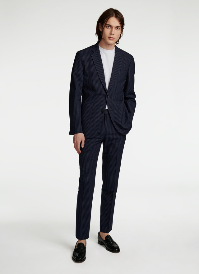 Men's navy blue trousers Fursac - P3VOXA-VX14-31