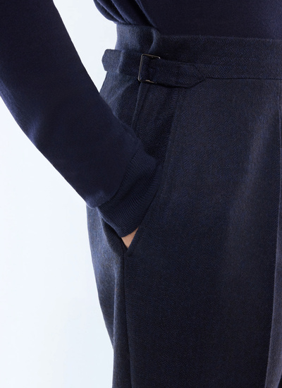 Men's navy trousers Fursac - P3GOHA-LC10-D030