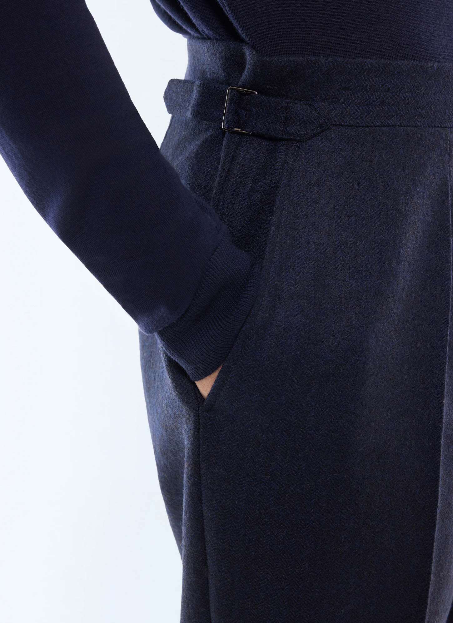 Men's navy trousers Fursac - P3GOHA-LC10-D030