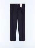 Striped wool suit trousers - P3GOHA-LC13-D030