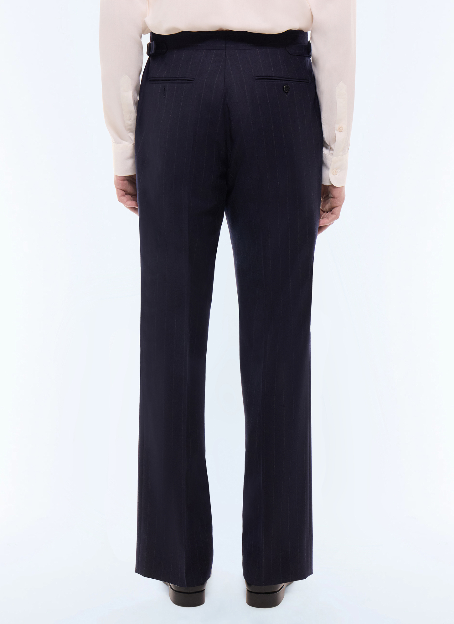 Men's blue, navy blue main fabric: 100% virgin woolwaistband lining: 58% polyester, 42% cottonleg lining: 100% polyesterpocket lining: 58% polyester, 42% cotton trousers Fursac - P3GOHA-LC13-D030
