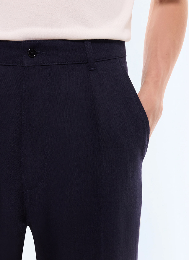 Men's main fabric: 88% virgin wool, 12% polyamidelining: 90% polyester, 10% cotton trousers Fursac - P3LOGR-LX01-D030