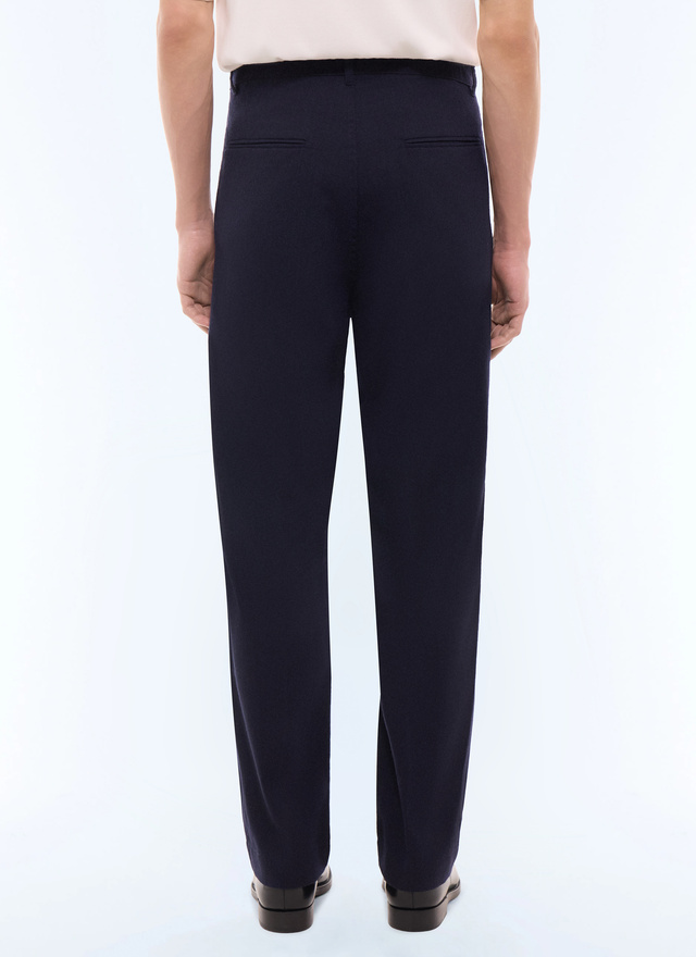 Men's blue, navy blue main fabric: 88% virgin wool, 12% polyamidelining: 90% polyester, 10% cotton trousers Fursac - P3LOGR-LX01-D030