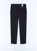 Slim-fit wool suit trousers - P3LOXA-BV01-30