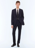 Slim-fit wool suit trousers - P3LOXA-BV01-30