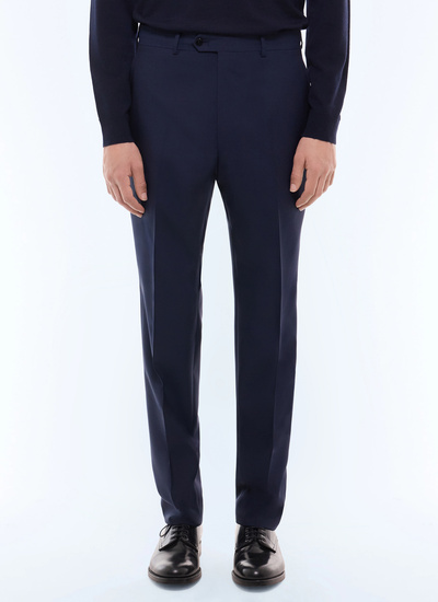 Men's main fabric: 100% virgin woolwaistband lining: 58% polyester, 42% cottonleg lining: 100% polyesterpocket lining: 58% polyester, 42% cotton trousers Fursac - P3LOXA-BV01-D032