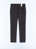 Slim-fit wool suit trousers - P3LOXA-BV01-B022
