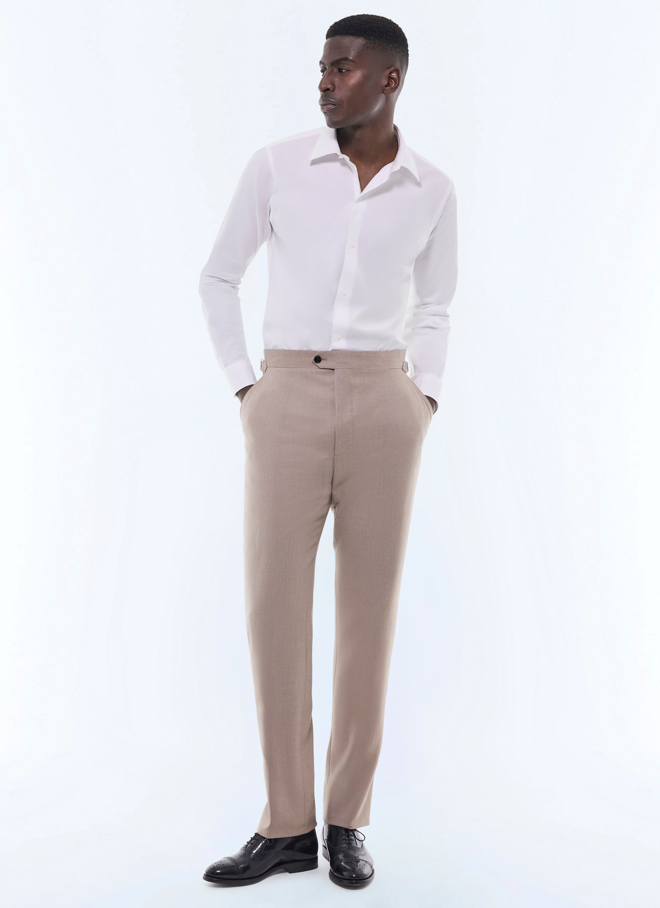 Taupe brown trousers P3BIXA-GC17-A008 - Men's trousers