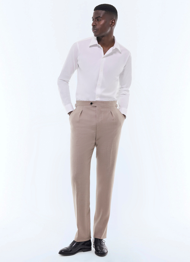 Men's taupe brown trousers Fursac - P3BIXA-GC17-A008