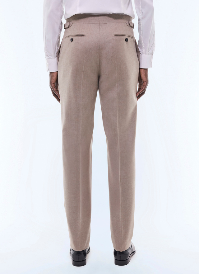 Men's certified virgin wool flannel trousers Fursac - P3BIXA-GC17-A008