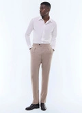 Wool flannel fitted suit pants - P3BIXA-GC17-A008