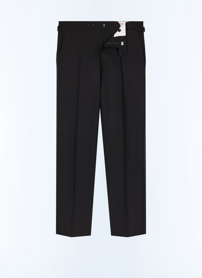 Men's black main fabric: 100% virgin woolwaistband lining: 58% polyester, 42% cottonleg lining: 100% polyesterpocket lining: 58% polyester, 42% cotton trousers Fursac - P3LIPY-RC47-20