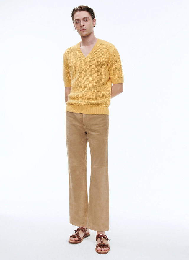 Men's beige trousers Fursac - 23EP3BELL-BL01/08