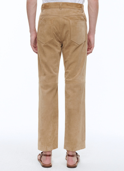 Men's suede leather trousers Fursac - P3BELL-BL01-08