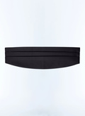 Satin pleated tuxedo belt - E2SMOK-SOI8-20