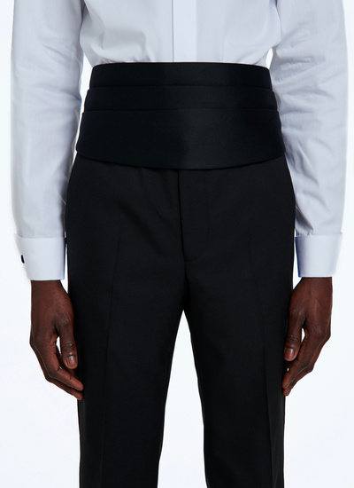 Men's black tuxedo belt Fursac - PERE2SMOK-SOI8/20