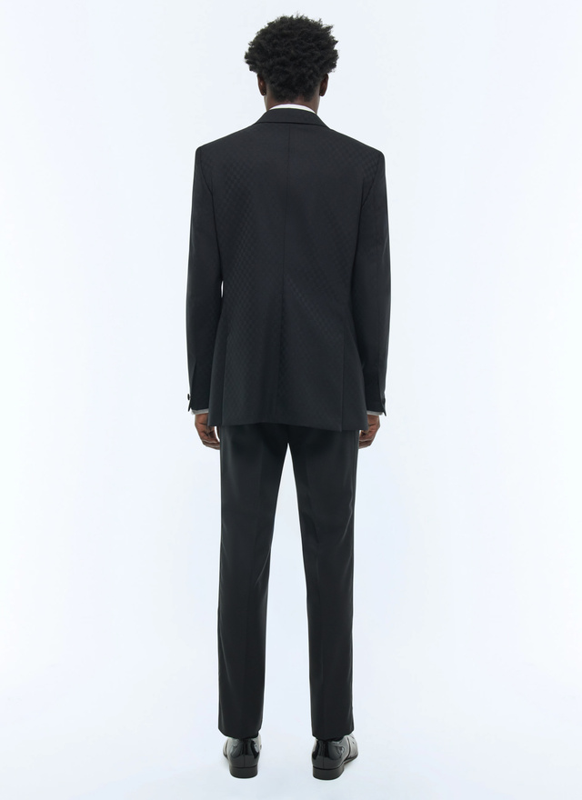 Men's black blended virgin wool serge tuxedo Fursac - S3FLIX-FV09-B020