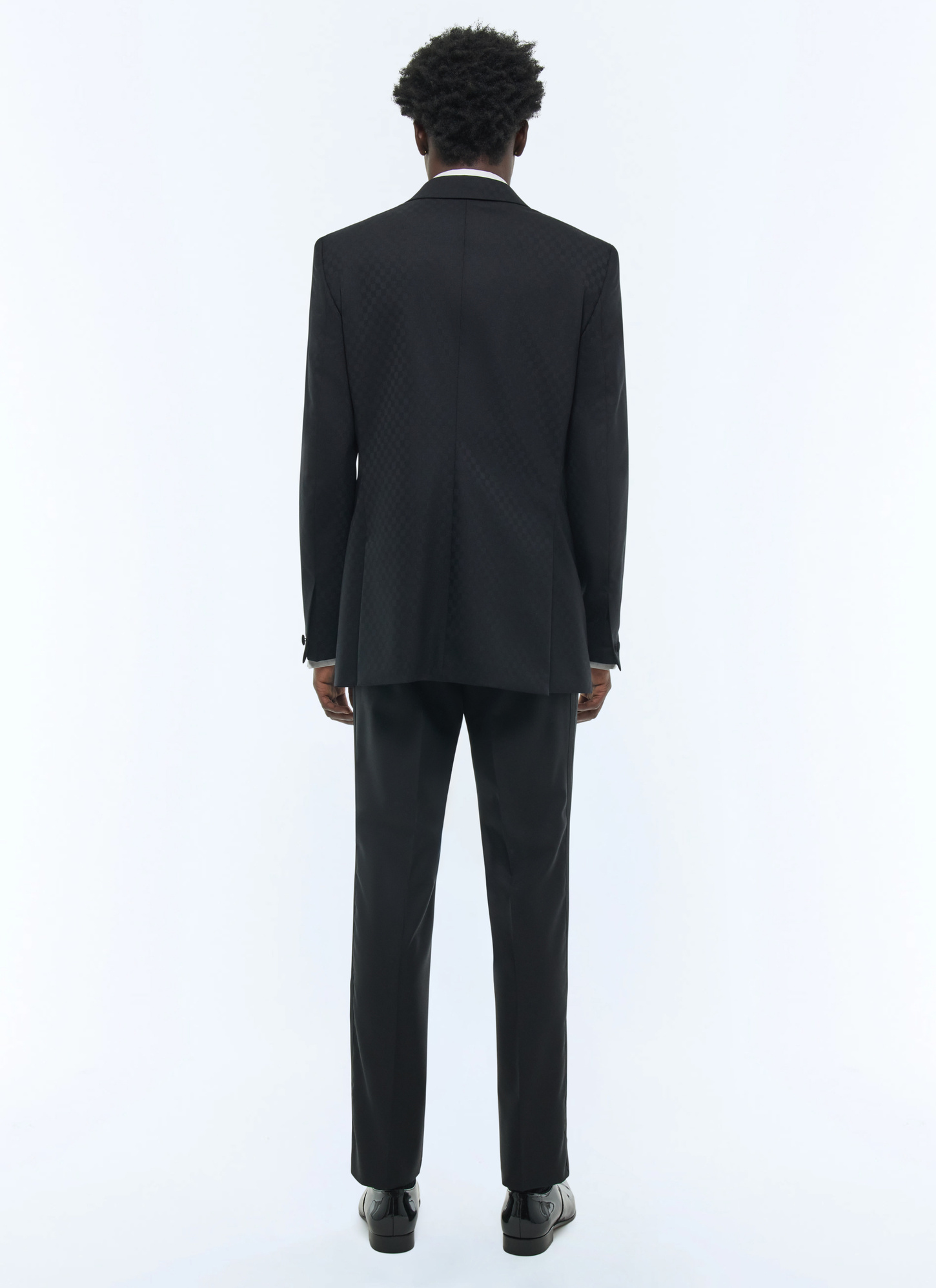 Men's black blended virgin wool serge tuxedo Fursac - S3FLIX-FV09-B020