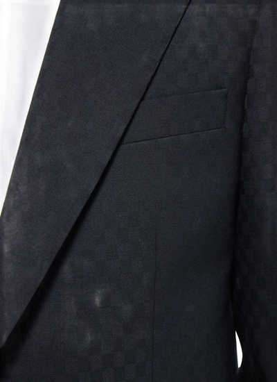 Men's tuxedo black blended virgin wool serge Fursac - V3FLIX-FV09-B020