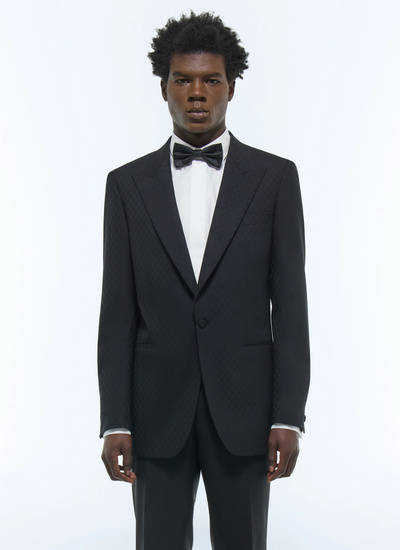 Men's tuxedo black blended virgin wool serge Fursac - V3FLIX-FV09-B020