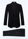 Patterned velvet tuxedo - S3JOTA-EV12-B020
