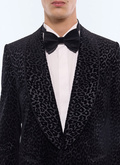 Patterned velvet tuxedo jacket - V3JOTA-EV12-B020