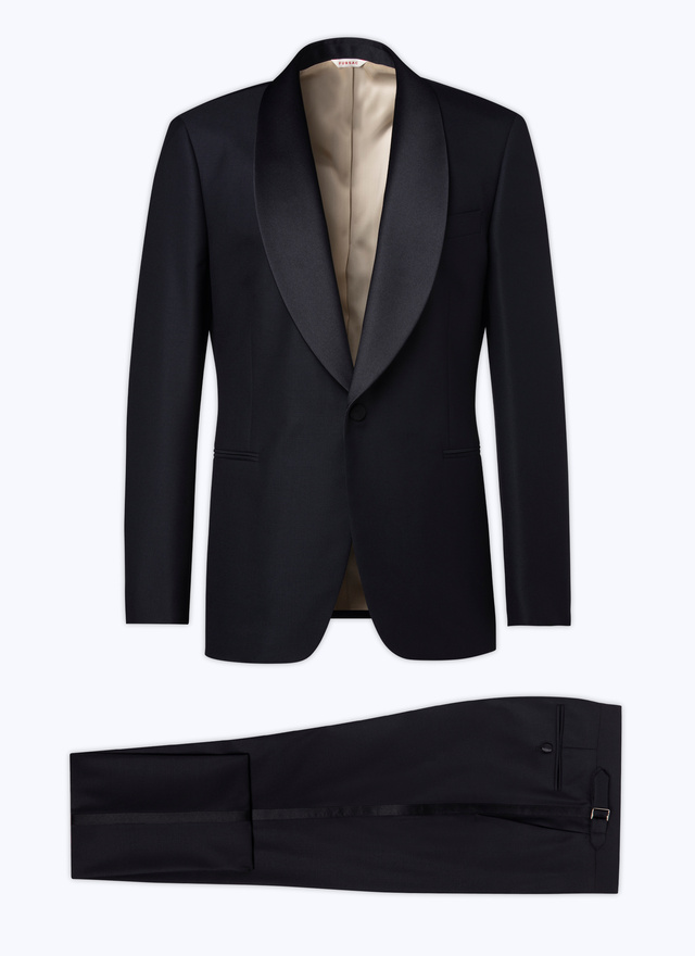 Men's tuxedo black virgin wool Fursac - S3COBY-RC47-20