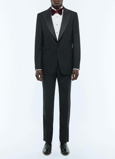 Men's tuxedo black virgin wool faille Fursac - S3ECOX-RC47-20