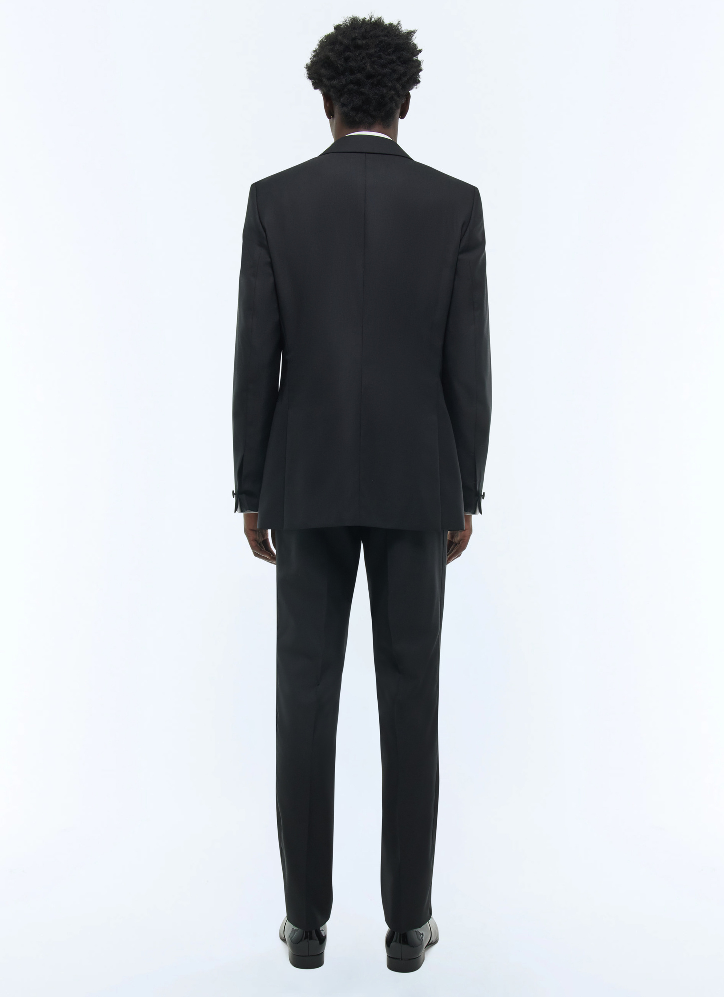 Men's black virgin wool faille tuxedo Fursac - S3ECOX-RC47-20