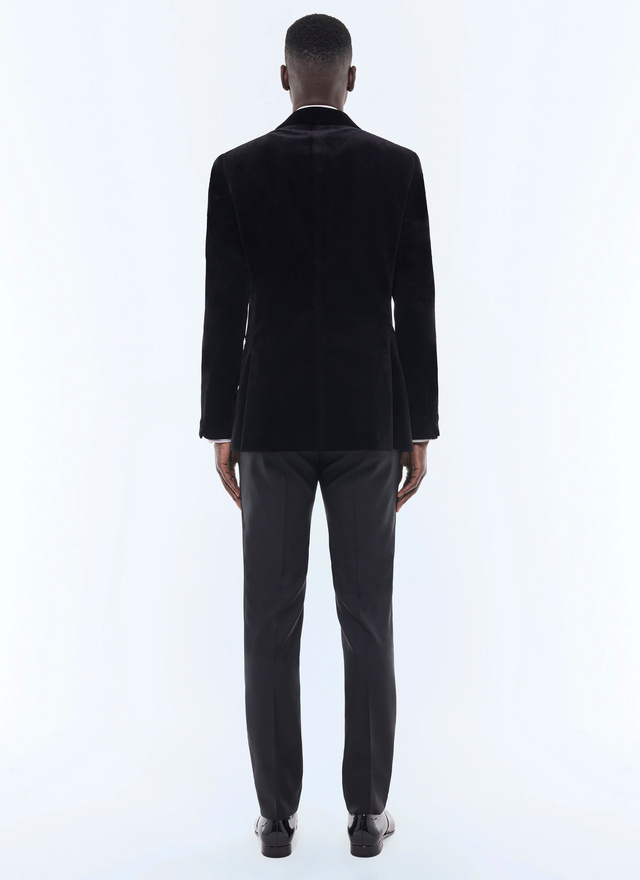 Men's black certified velvet tuxedo Fursac - S3FERT-C711-20