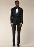 Black wool tuxedo with polka dots - S3SOIR-SC29-20