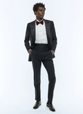 Wool fitted tuxedo jacket - V3ECOX-RC47-20