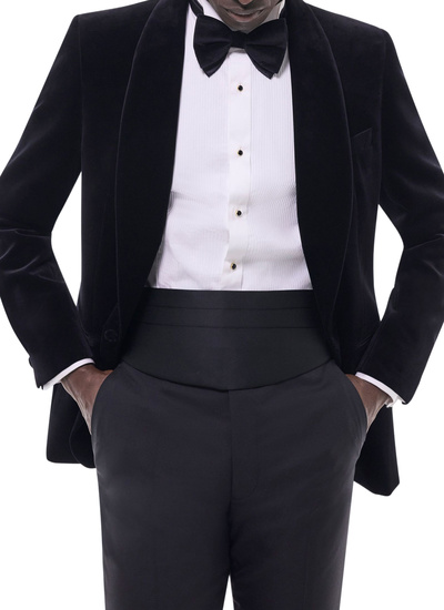 Men's tuxedo black certified velvet Fursac - V3FERT-C711-20