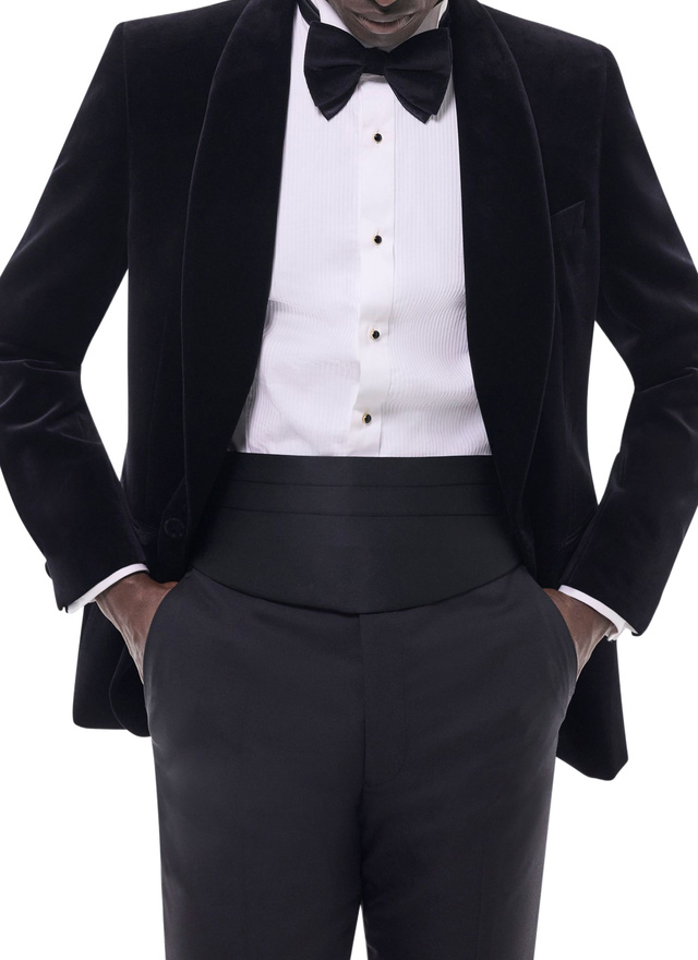 Men's tuxedo black certified velvet Fursac - V3FERT-C711-20